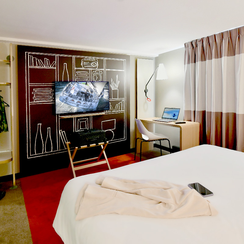 Chambre double hôtel Ibis Brest